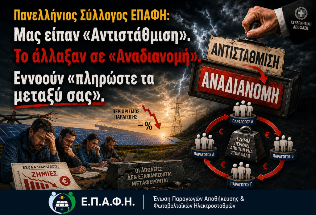 Πανελλήνιος Σύλλογος ΕΠΑΦΗ: Μας είπαν «Αντιστάθμιση». Το άλλαξαν σε «Αναδιανομή». Εννοούν «πληρώστε τα μεταξύ σας». Πανελλήνιος Σύλλογος ΕΠΑΦΗ Μας είπαν «Αντιστάθμιση». Το άλλαξαν σε «Αναδιανομή». Εννοούν «πληρώστε τα μεταξύ σας».