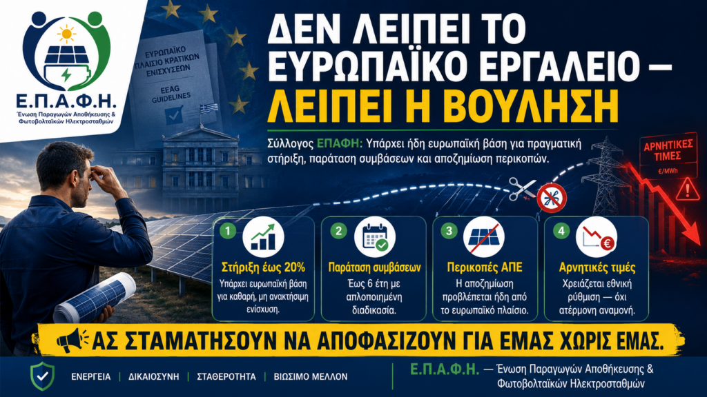 Σύλλογος ΕΠΑΦΗ: Δεν λείπει το ευρωπαϊκό εργαλείο, λείπει η βούληση Σύλλογος ΕΠΑΦΗ Δεν λείπει το ευρωπαϊκό εργαλείο, λείπει η βούληση